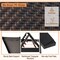 Costway Patio Galvanized Steel Chaise Lounge with Wheels Outdoor PE Rattan Recliner Chair